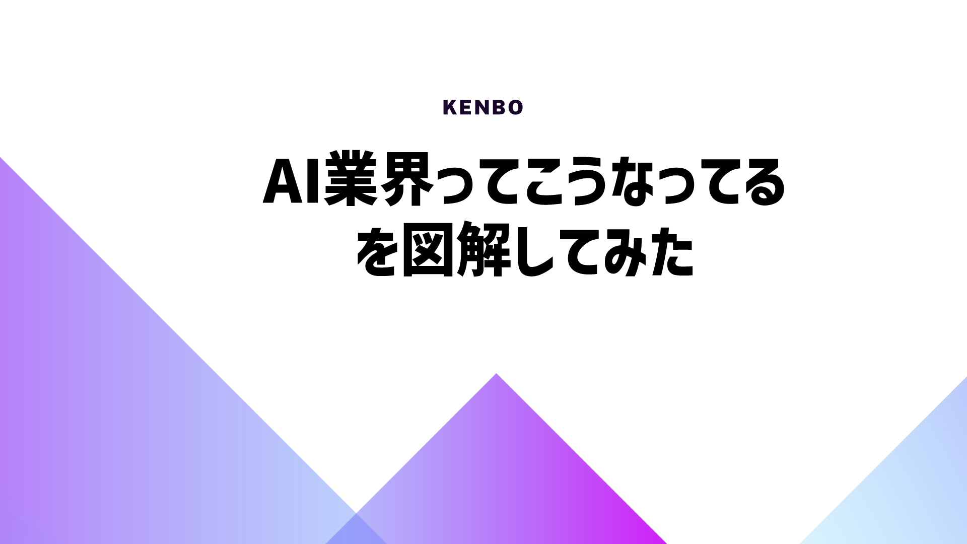 AI業界を図解